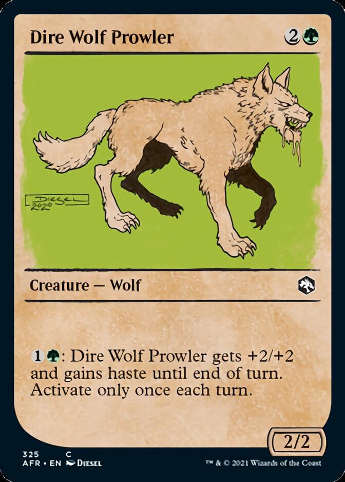 Dire Wolf Prowler (Showcase) [Dungeons & Dragons: Adventures in the Forgotten Realms] | Golgari Games