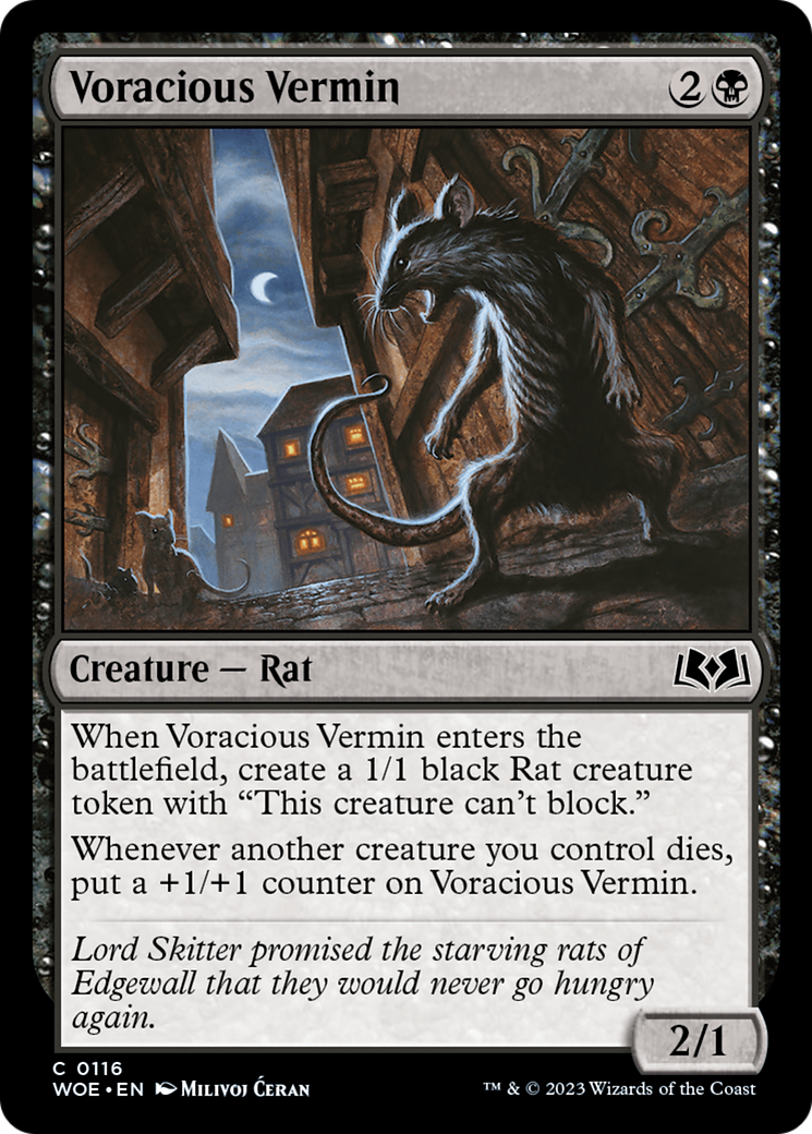 Voracious Vermin [Wilds of Eldraine] | Golgari Games