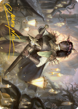 Sungold Sentinel Art Card (Gold-Stamped Signature) [Innistrad: Midnight Hunt Art Series] | Local Legends