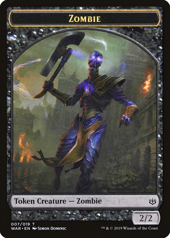 Zombie Token [War of the Spark Tokens] | Golgari Games