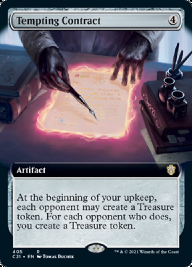 Tempting Contract (Extended Art) [Commander 2021] | Local Legends
