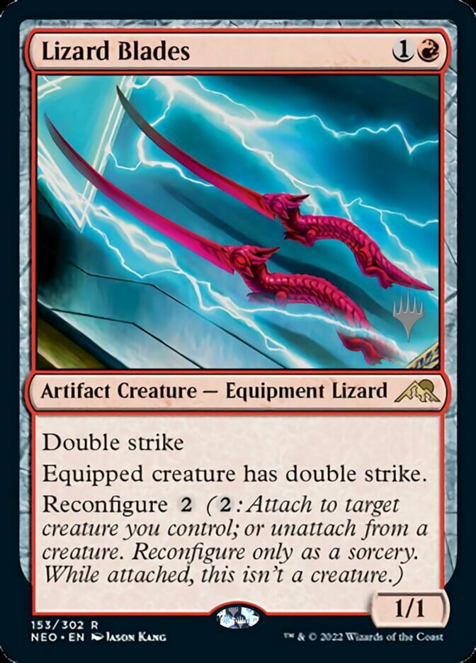 Lizard Blades (Promo Pack) [Kamigawa: Neon Dynasty Promos] | Golgari Games