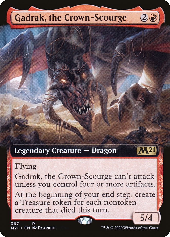 Gadrak, the Crown-Scourge (Extended Art) [Core Set 2021] | Local Legends
