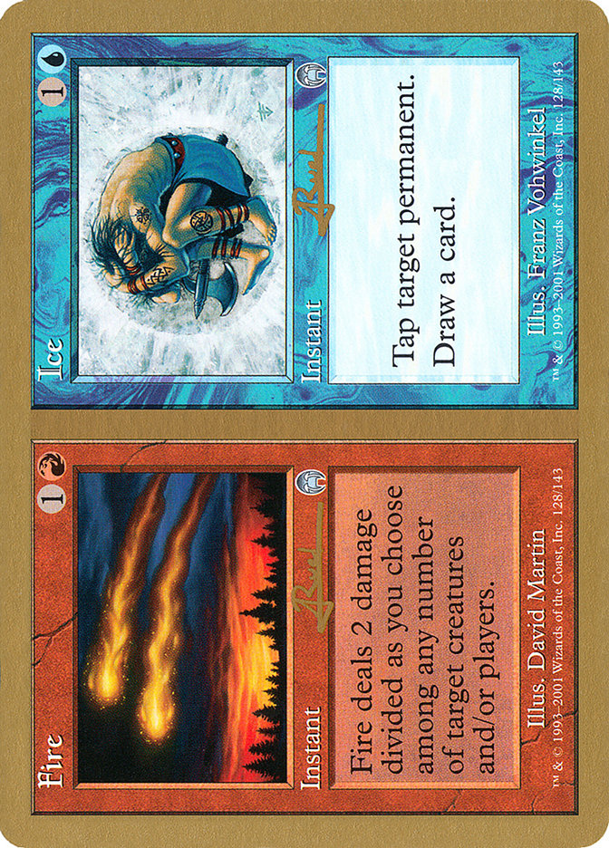 Fire // Ice (Antoine Ruel) [World Championship Decks 2001] | Golgari Games