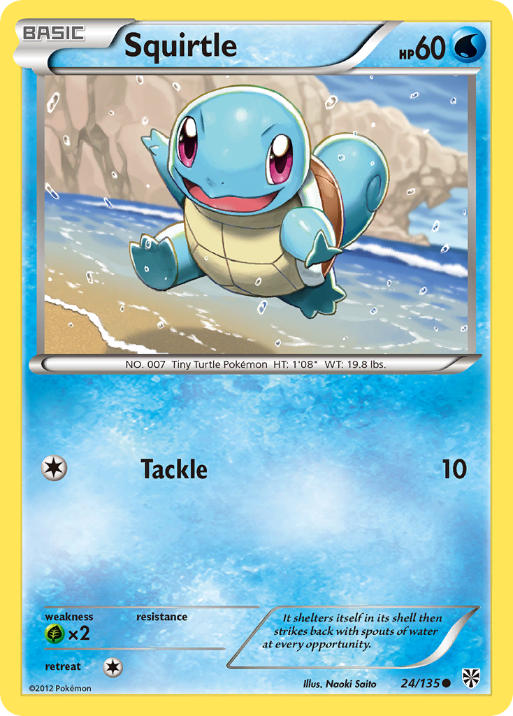 Squirtle (24/135) [Black & White: Plasma Storm] | Golgari Games