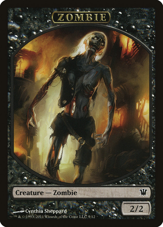 Zombie Token (9/12) [Innistrad Tokens] | Golgari Games