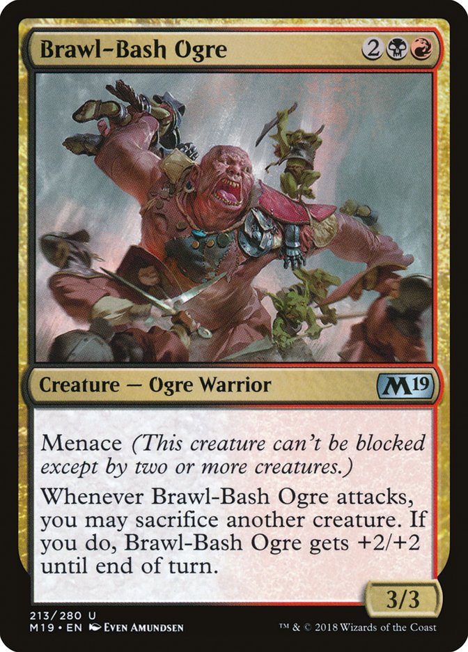 Brawl-Bash Ogre [Core Set 2019] | Golgari Games