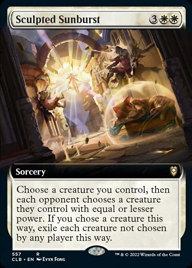 Sculpted Sunburst (Extended Art) [Commander Legends: Battle for Baldur's Gate] | Local Legends