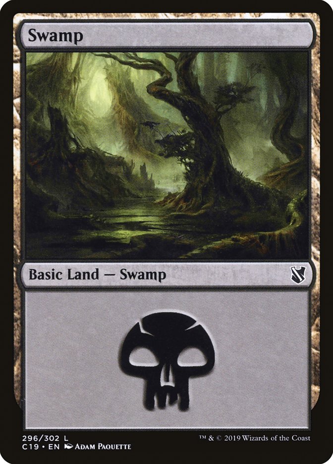 Swamp (296) [Commander 2019] | Golgari Games