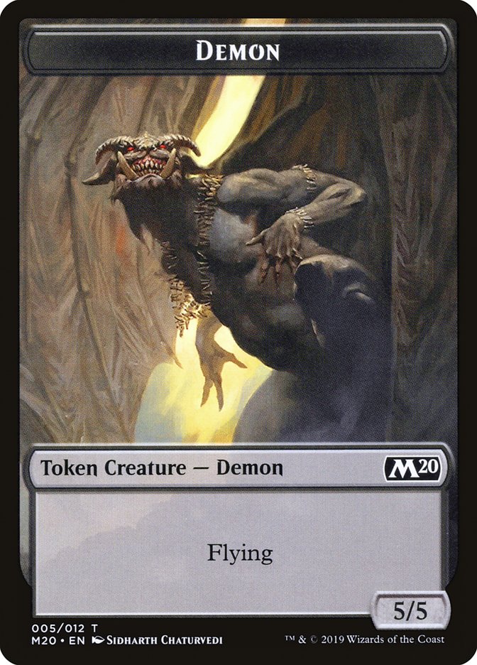 Demon Token [Core Set 2020 Tokens] | Golgari Games