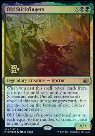 Old Stickfingers [Innistrad: Midnight Hunt Prerelease Promos] | Local Legends