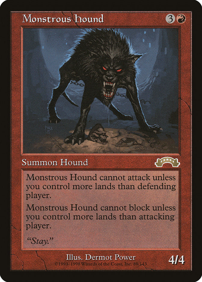 Monstrous Hound [Exodus] | Golgari Games