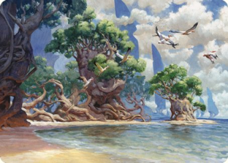 Yavimaya Coast Art Card [Dominaria United Art Series] | Golgari Games