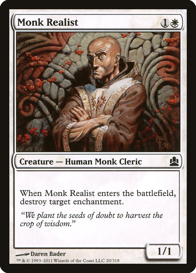 Monk Realist [Commander 2011] | Golgari Games