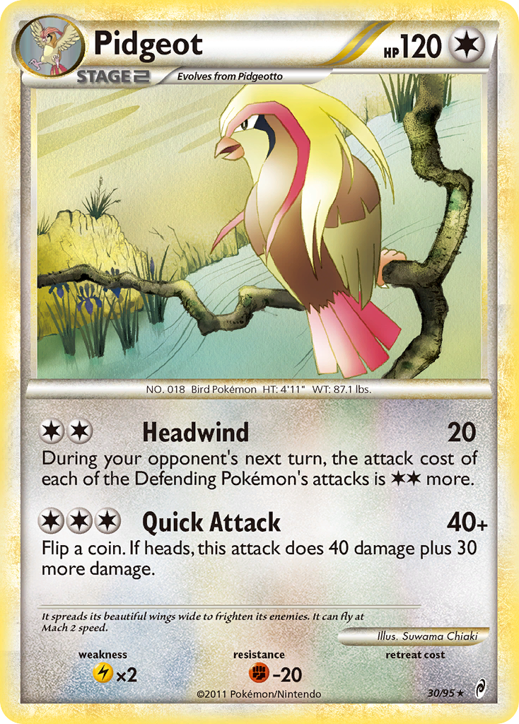 Pidgeot (30/95) [HeartGold & SoulSilver: Call of Legends] | Golgari Games