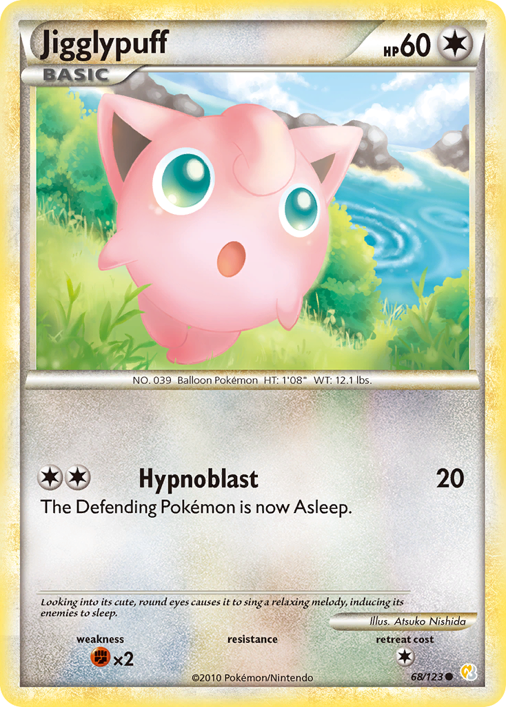 Jigglypuff (68/123) [HeartGold & SoulSilver: Base Set] | Golgari Games