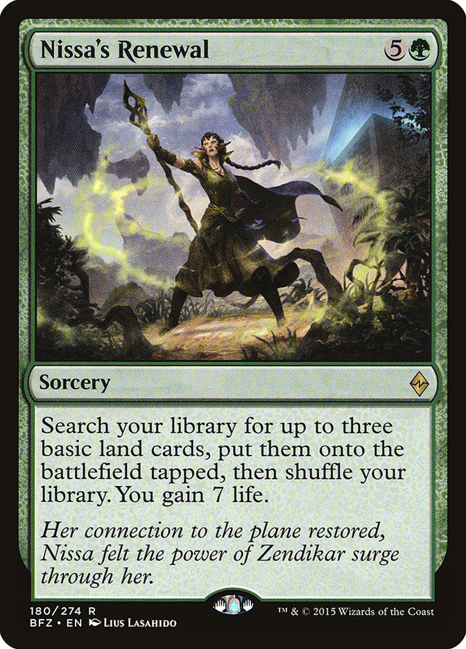 Nissa's Renewal [Battle for Zendikar] | Local Legends