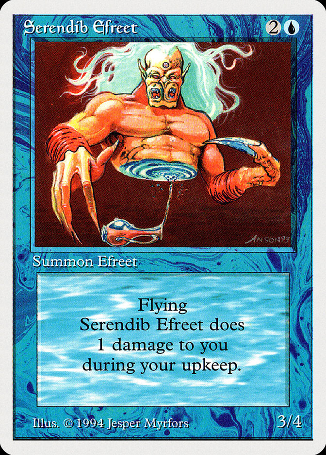 Serendib Efreet [Summer Magic / Edgar] | Golgari Games