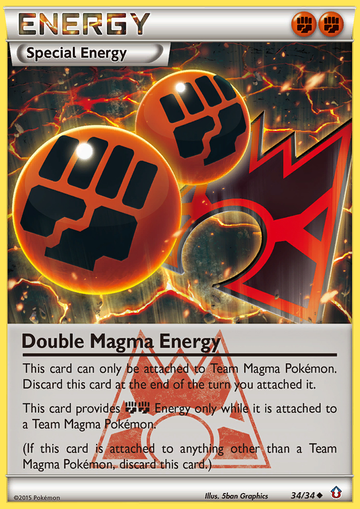 Double Magma Energy (34/34) [XY: Double Crisis] | Golgari Games