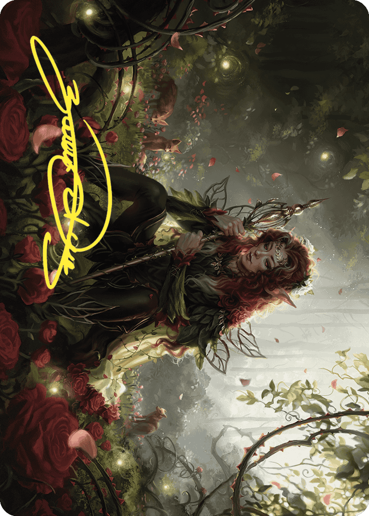 Yenna, Redtooth Regent Art Card (Gold-Stamped Signature) [Wilds of Eldraine Art Series] | Golgari Games