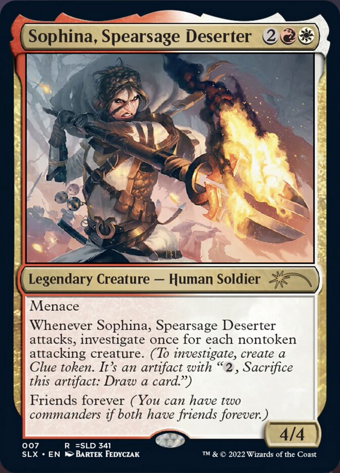 Sophina, Spearsage Deserter [Secret Lair: Universes Within] | Golgari Games