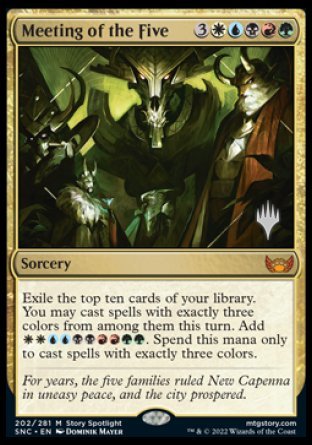 Meeting of the Five (Promo Pack) [Streets of New Capenna Promos] | Local Legends