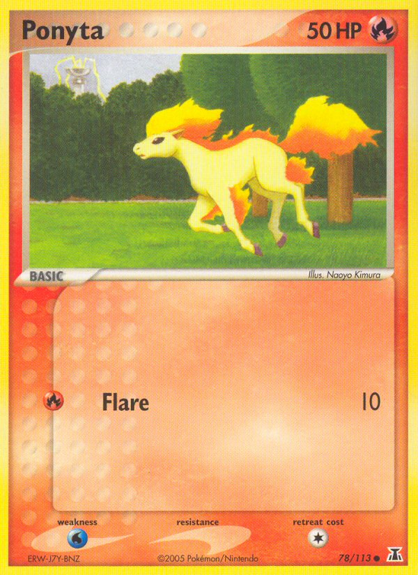 Ponyta (78/113) [EX: Delta Species] | Golgari Games