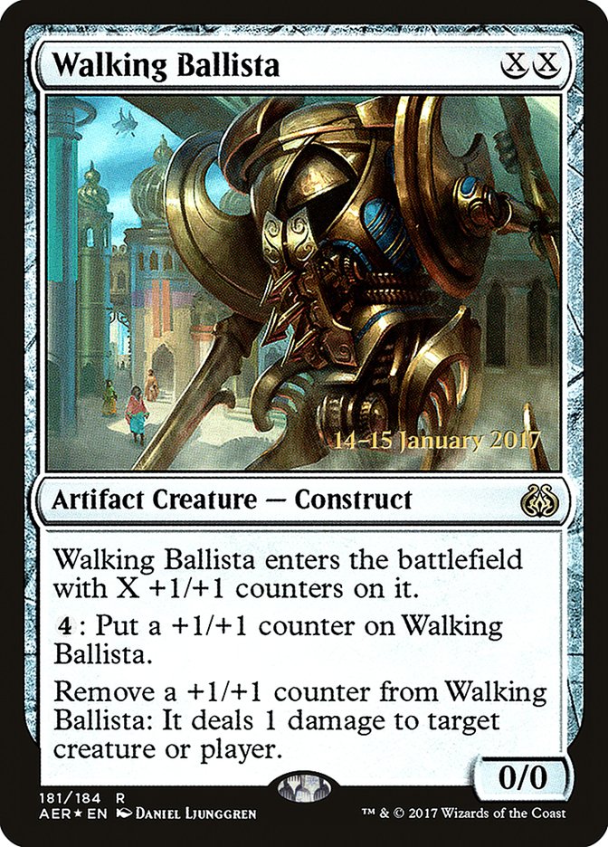 Walking Ballista [Aether Revolt Prerelease Promos] | Golgari Games