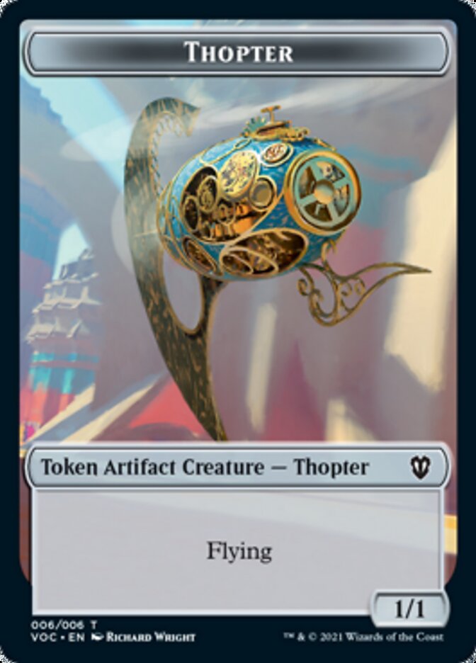 Spirit (003) // Thopter Double-sided Token [Innistrad: Crimson Vow Commander Tokens] | Golgari Games