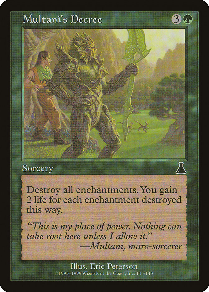 Multani's Decree [Urza's Destiny] | Local Legends