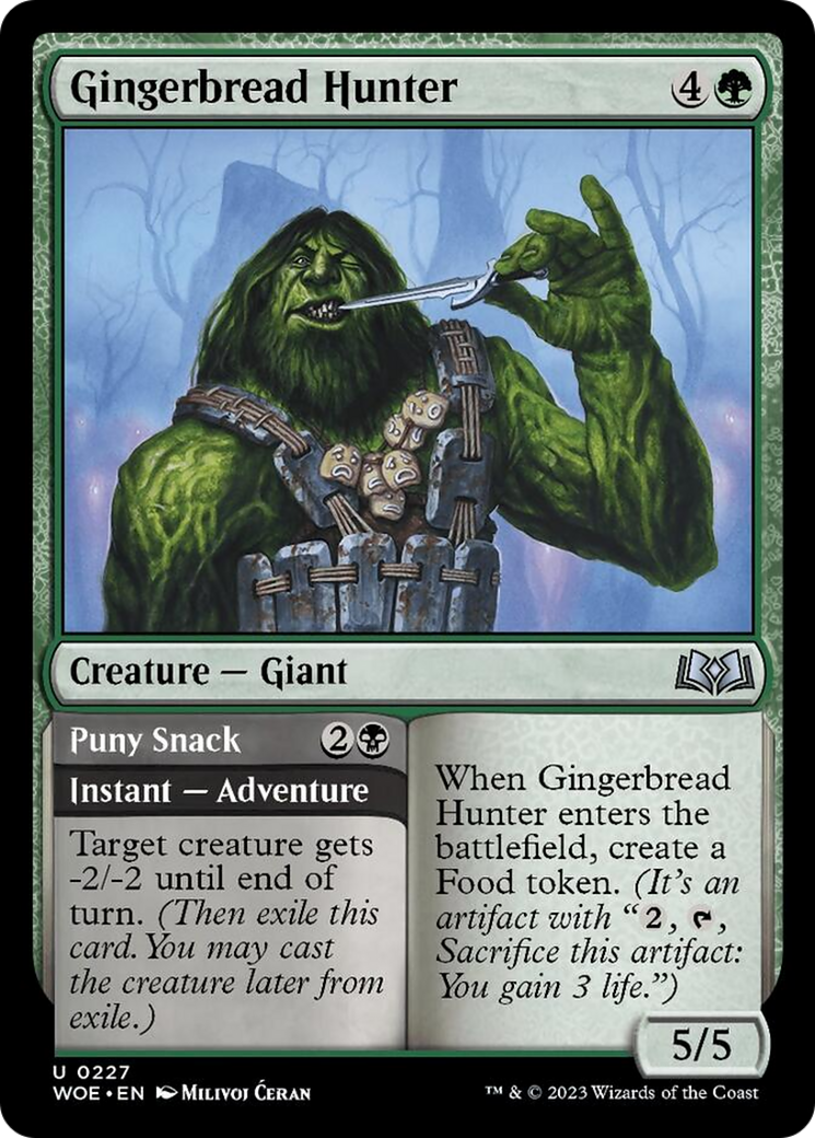 Gingerbread Hunter // Puny Snack [Wilds of Eldraine] | Golgari Games