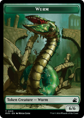 Bird // Wurm Double-Sided Token [Ravnica Remastered Tokens] | Local Legends