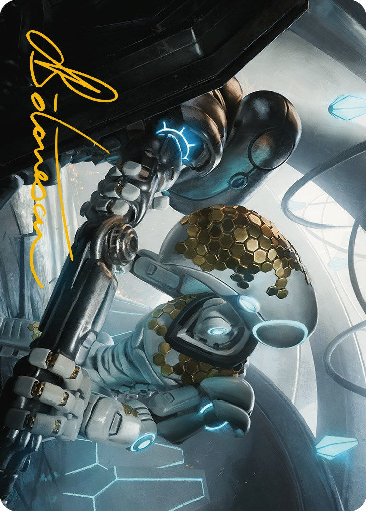 Myr Kinsmith Art Card (Gold-Stamped Signature) [Phyrexia: All Will Be One Art Series] | Local Legends