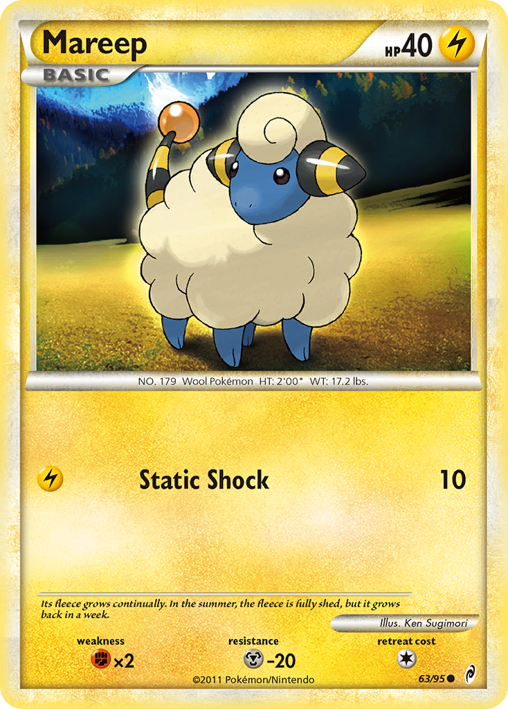 Mareep (63/95) [HeartGold & SoulSilver: Call of Legends] | Golgari Games