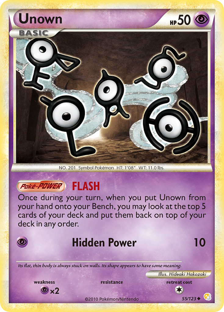 Unown (55/123) [HeartGold & SoulSilver: Base Set] | Golgari Games