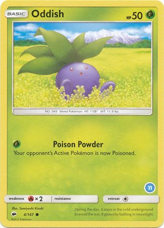 Oddish (4/147) (Deck Exclusive #11) [Sun & Moon: Trainer Kit - Alolan Ninetales] | Golgari Games