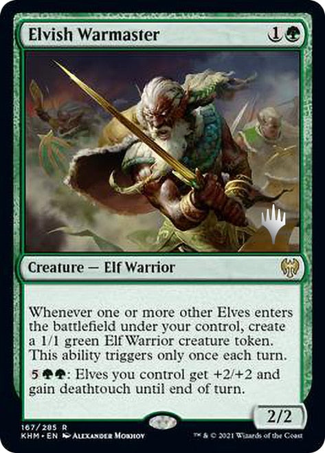 Elvish Warmaster (Promo Pack) [Kaldheim Promos] | Local Legends