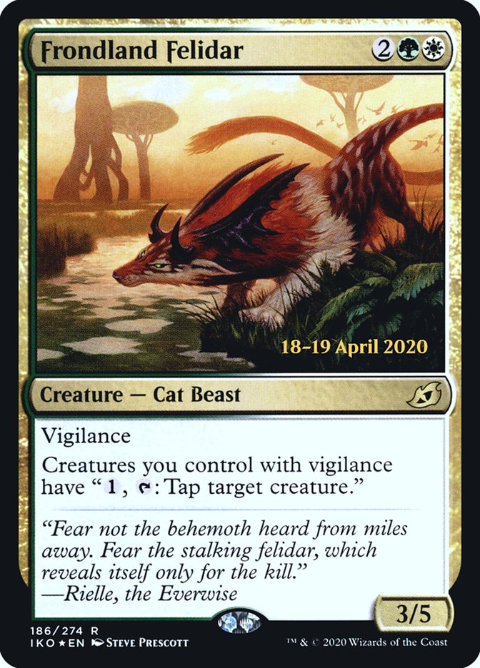 Frondland Felidar [Ikoria: Lair of Behemoths Prerelease Promos] | Local Legends