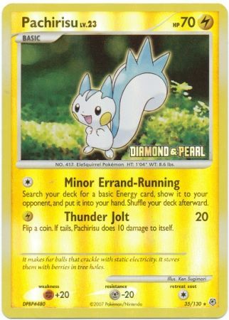 Pachirisu (35/130) [Burger King Promos: 2008 Collection] | Local Legends