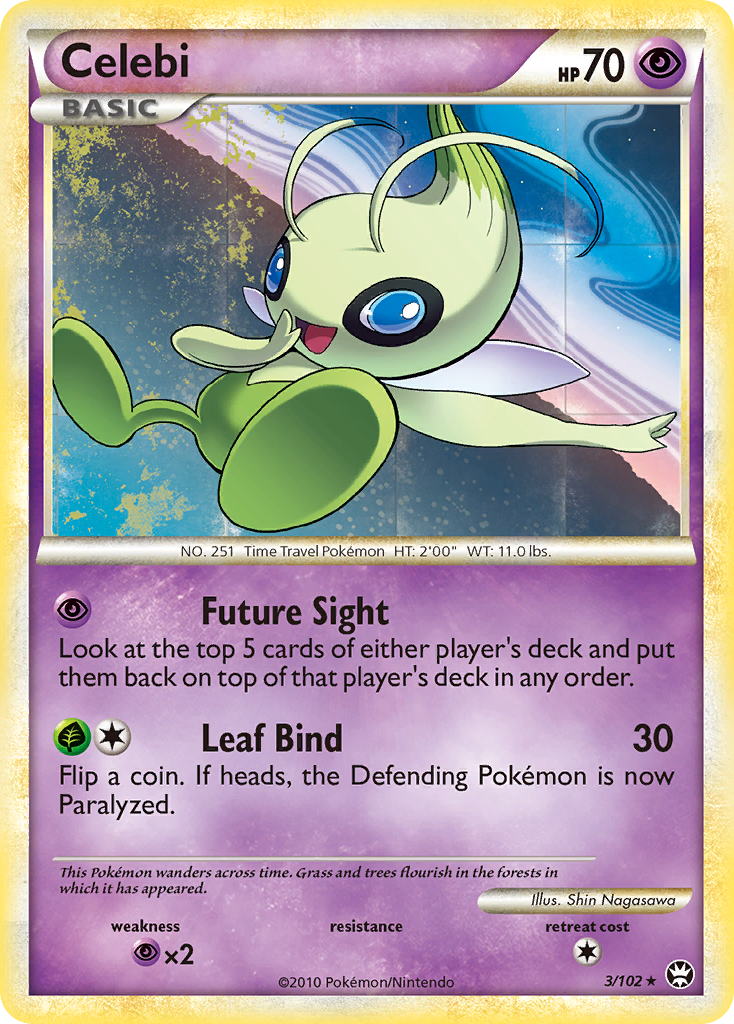 Celebi (3/102) [HeartGold & SoulSilver: Triumphant] | Golgari Games