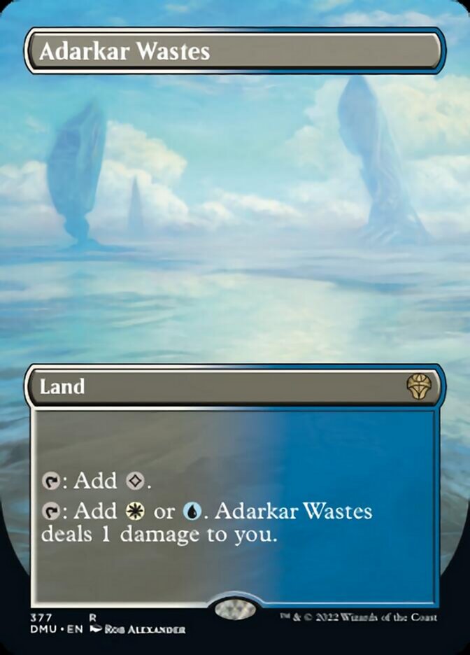 Adarkar Wastes (Borderless Alternate Art) [Dominaria United] | Golgari Games