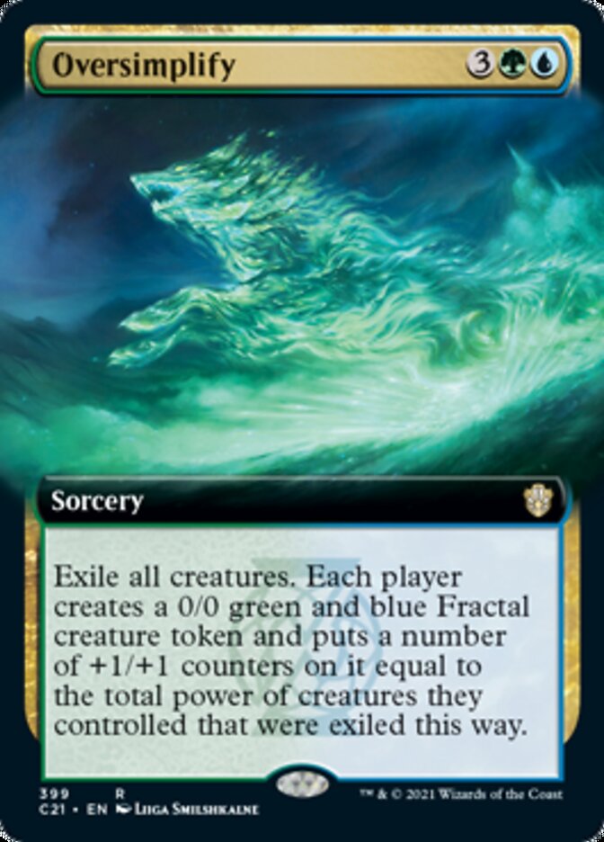 Oversimplify (Extended Art) [Commander 2021] | Local Legends
