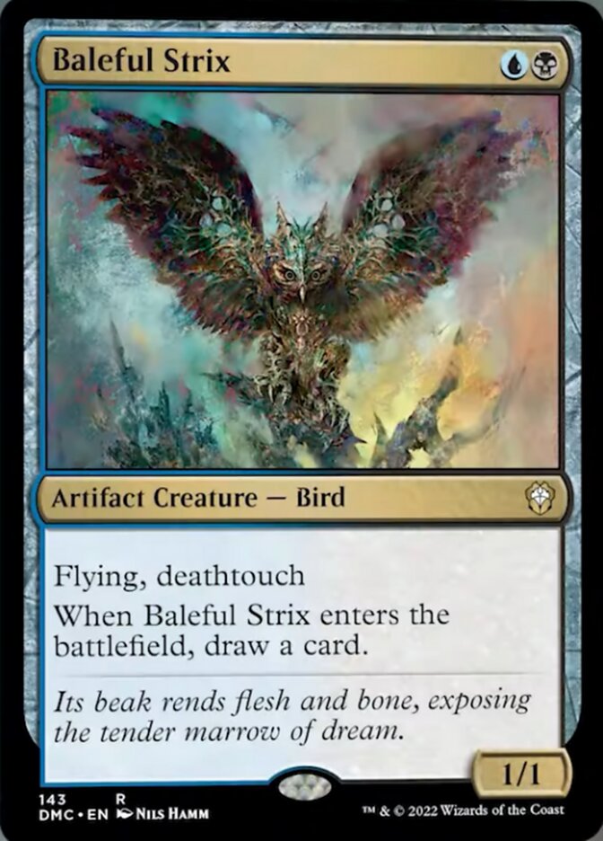 Baleful Strix [Dominaria United Commander] | Golgari Games