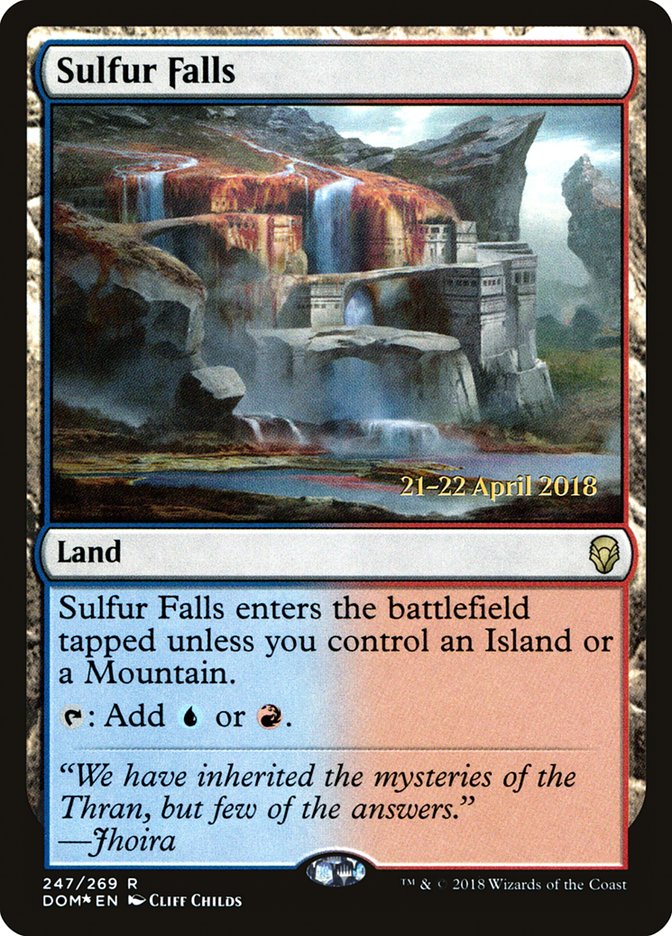 Sulfur Falls [Dominaria Prerelease Promos] | Local Legends