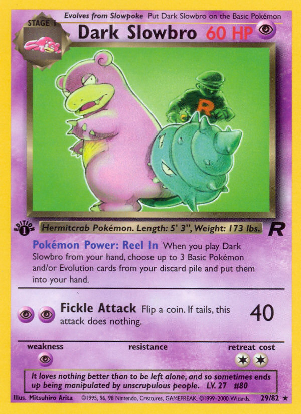 Dark Slowbro (29/82) [Team Rocket 1st Edition] | Golgari Games