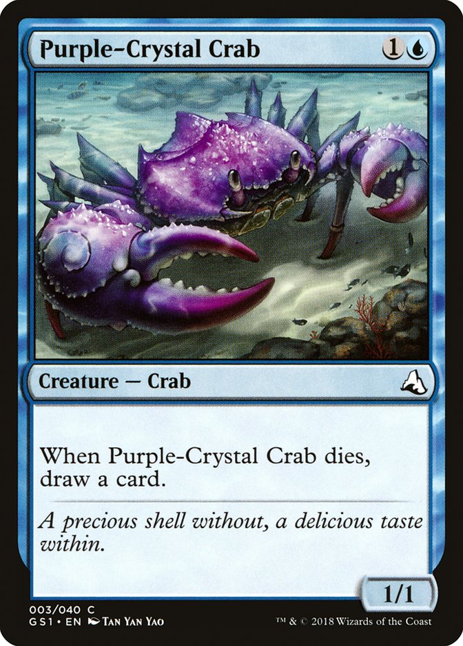 Purple-Crystal Crab [Global Series Jiang Yanggu & Mu Yanling] | Golgari Games