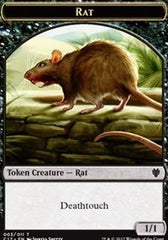 Rat // Cat Double-sided Token [Commander 2017 Tokens] | Golgari Games