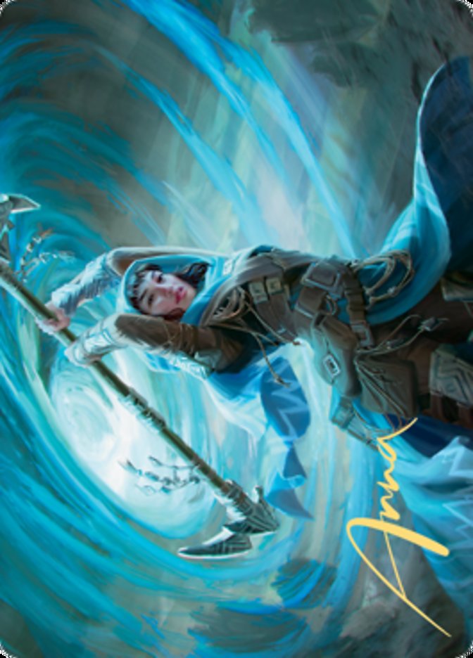 Sea Gate Stormcaller Art Card (Gold-Stamped Signature) [Zendikar Rising Art Series] | Golgari Games