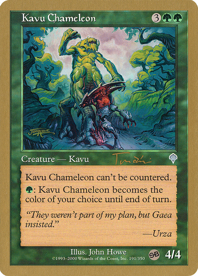 Kavu Chameleon (Jan Tomcani) (SB) [World Championship Decks 2001] | Golgari Games