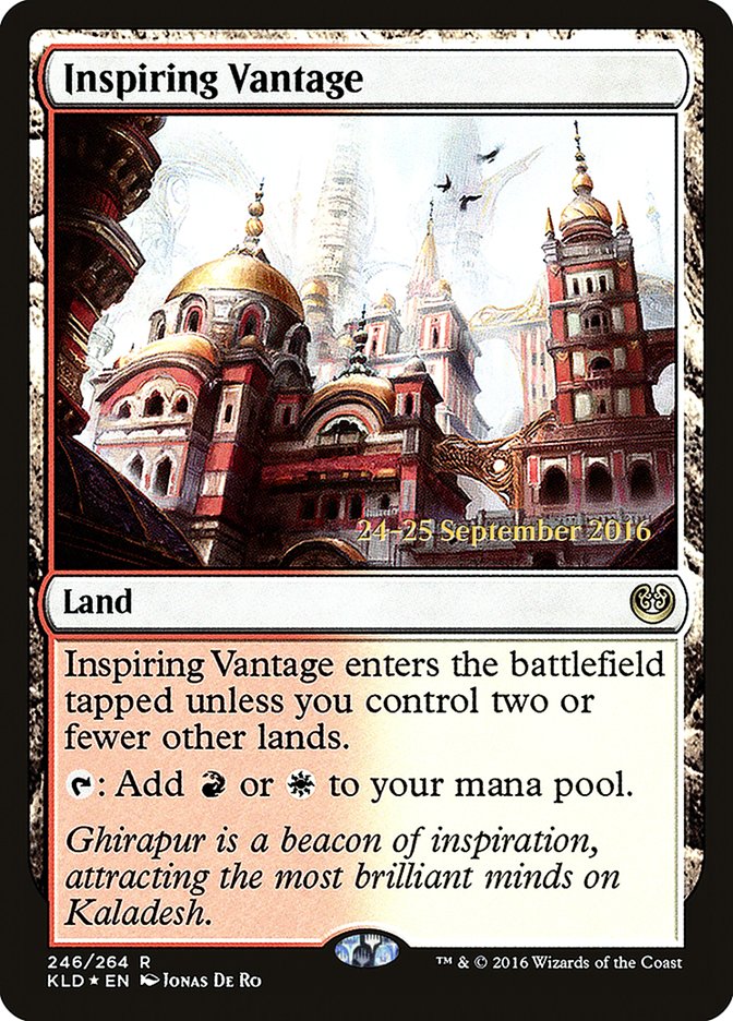 Inspiring Vantage [Kaladesh Prerelease Promos] | Golgari Games